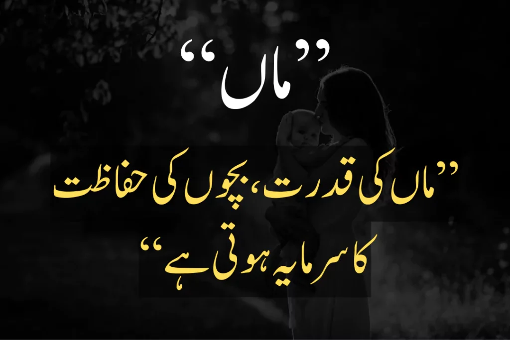 mother love quotes in urdu