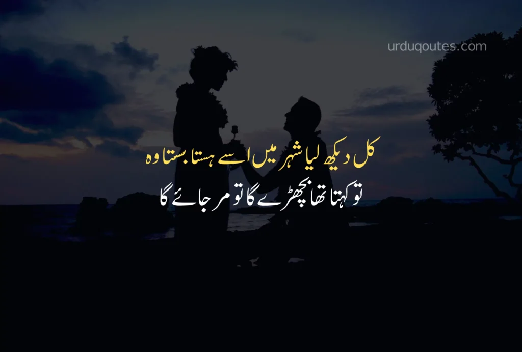 Love Poetry in Urdu Text