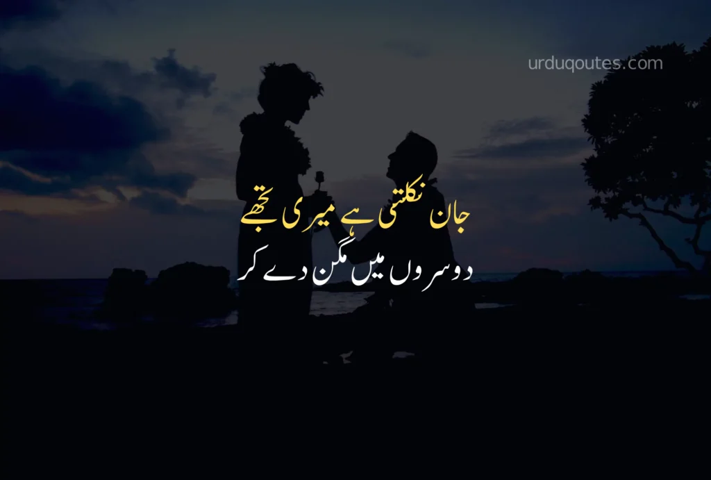 Love Poetry in Urdu Text