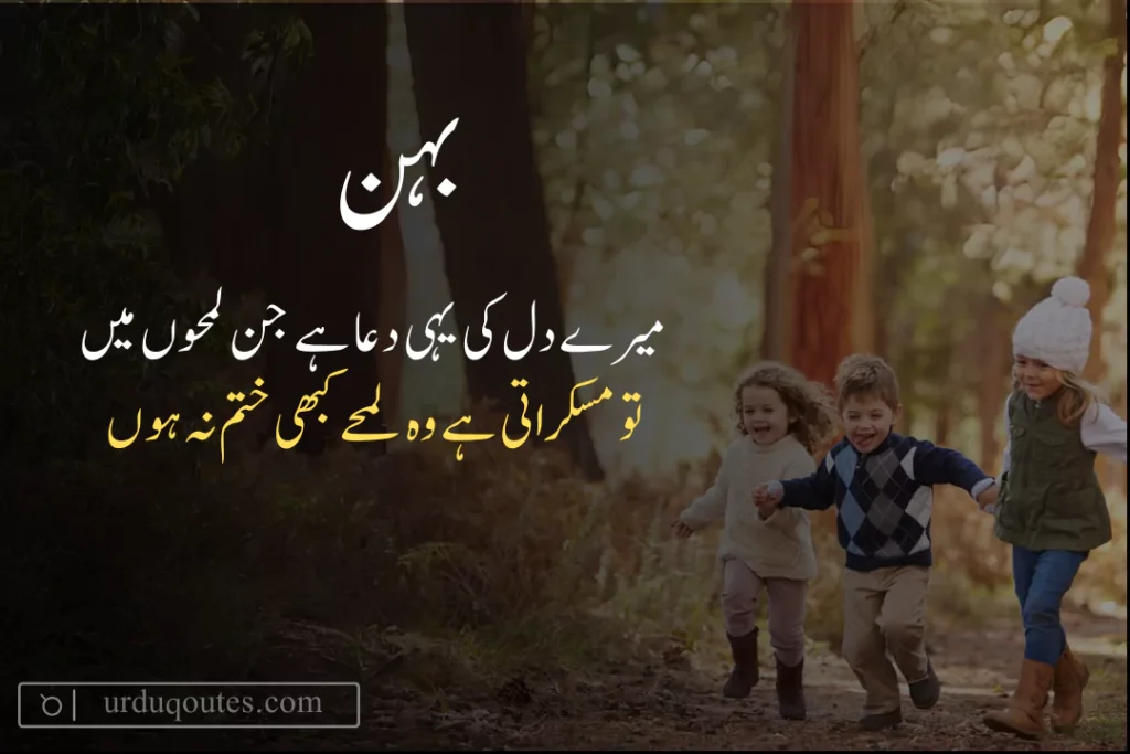 Brother and Sister Quotes in Urdu